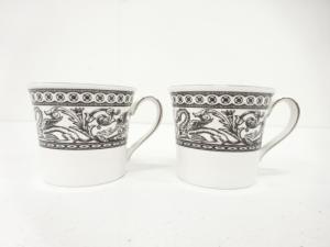 WEDGWOOD　ウェッジウッド　コントラスト　デミタスカップ　ペア　洋食器